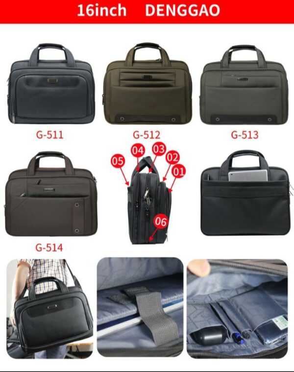 Dengao Laptop Briefcase with shoulder strap
