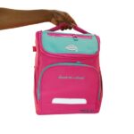 Back to School Kids School Bag pink aqua