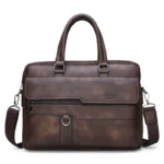 Jeep Business Style Briefcase Leather Laptop Bag.