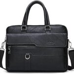 Jeep Business Style Briefcase Leather Laptop Bag.