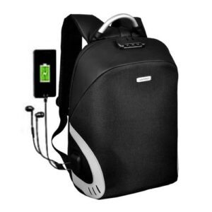 PL Power Waterproof Anti-theft Laptop Backpack Bag With USB Charger and earphones port.