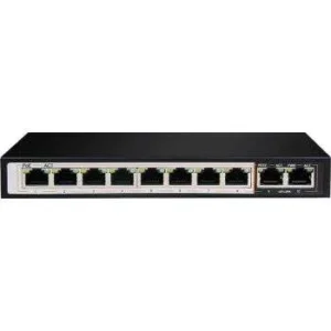 D-Link DGS-F1010P-E Switch 8 Port PoE,2 Uplink ports