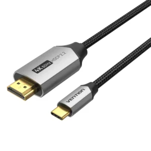 Vention Type-C to Hdmi cable 2meters Black (cotton braided)